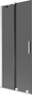 Mexen Velar paravan de cadă cu 2 aripi glisante 80 x 150 cm, grafit, nichel periat - 896-080-000-41-97