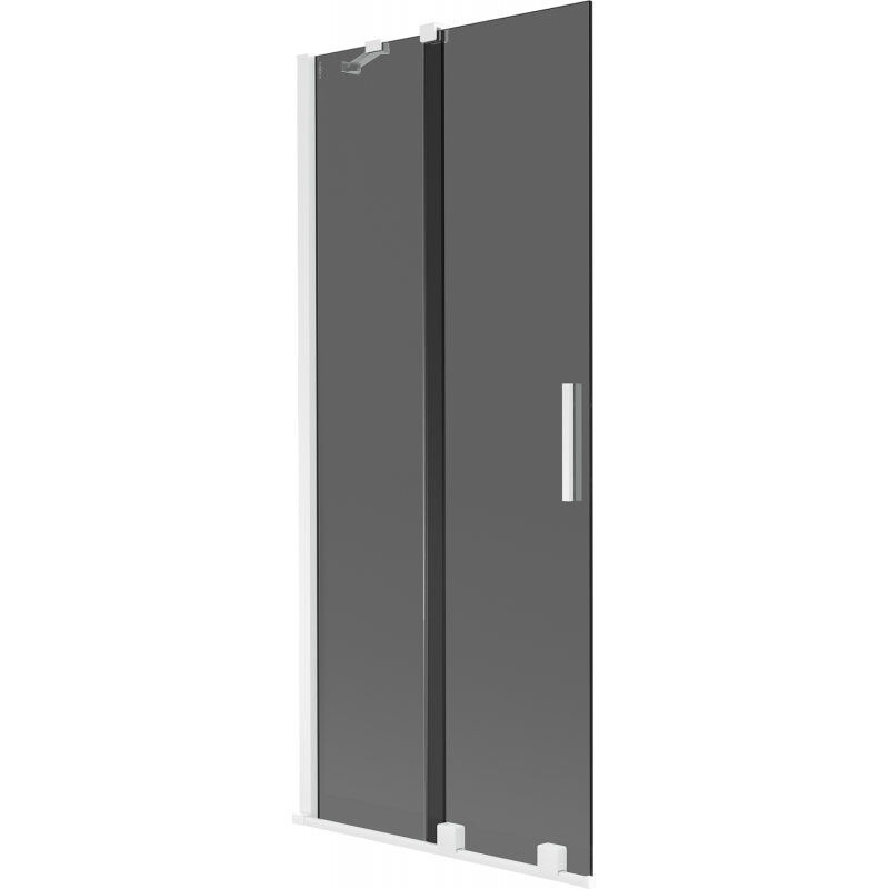 Mexen Velar paravan de baie cu 2 uși glisante 85 x 150 cm, grafit, alb - 896-085-000-41-20