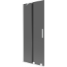 Mexen Velar paravan de baie cu 2 uși glisante 85 x 150 cm, grafit, alb - 896-085-000-41-20