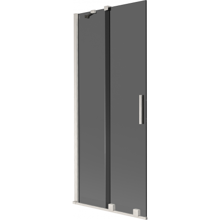 Mexen Velar paravan pentru cadă, 2 uși glisante 85 x 150 cm, grafit, nichel periat - 896-085-000-41-97