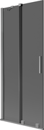 Mexen Velar paravan de cadă cu 2 uși culisante 85 x 150 cm, grafit, gun metal - 896-085-000-41-95