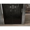 Mexen Omega 140 cm-es tolóajtós zuhanyajtó, grafit, króm - 825-140-000-01-40