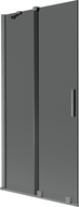 Mexen Velar paravan cadă, 2 uși glisante 90 x 150 cm, grafit, gri armă periat - 896-090-000-41-66