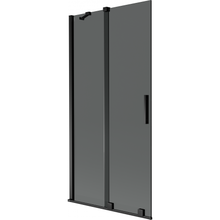 Mexen Velar paravan cadă cu 2 uși glisante 90 x 150 cm, grafit, negru - 896-090-000-41-70