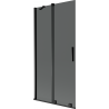 Mexen Velar paravan cadă 2-canate culisant 90 x 150 cm, grafit, negru - 896-090-000-41-70