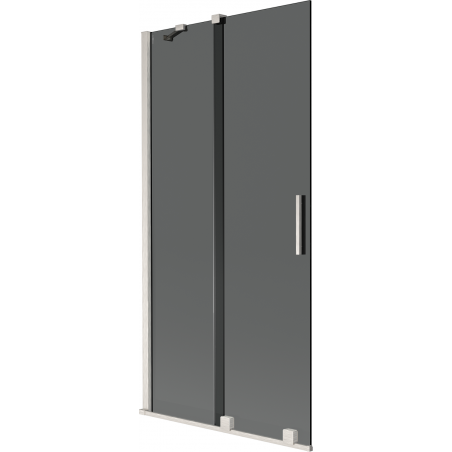 Mexen Velar paravan de cadă cu 2 canaturi glisante 90 x 150 cm, grafit, nichel periat - 896-090-000-41-97