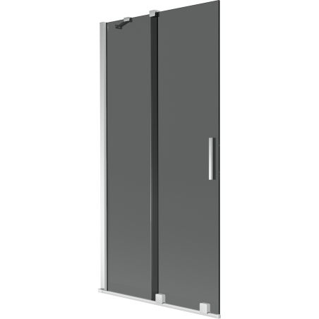 Mexen Velar paravan de baie cu 2 aripi glisante 95 x 150 cm, grafit, crom - 896-095-000-41-01