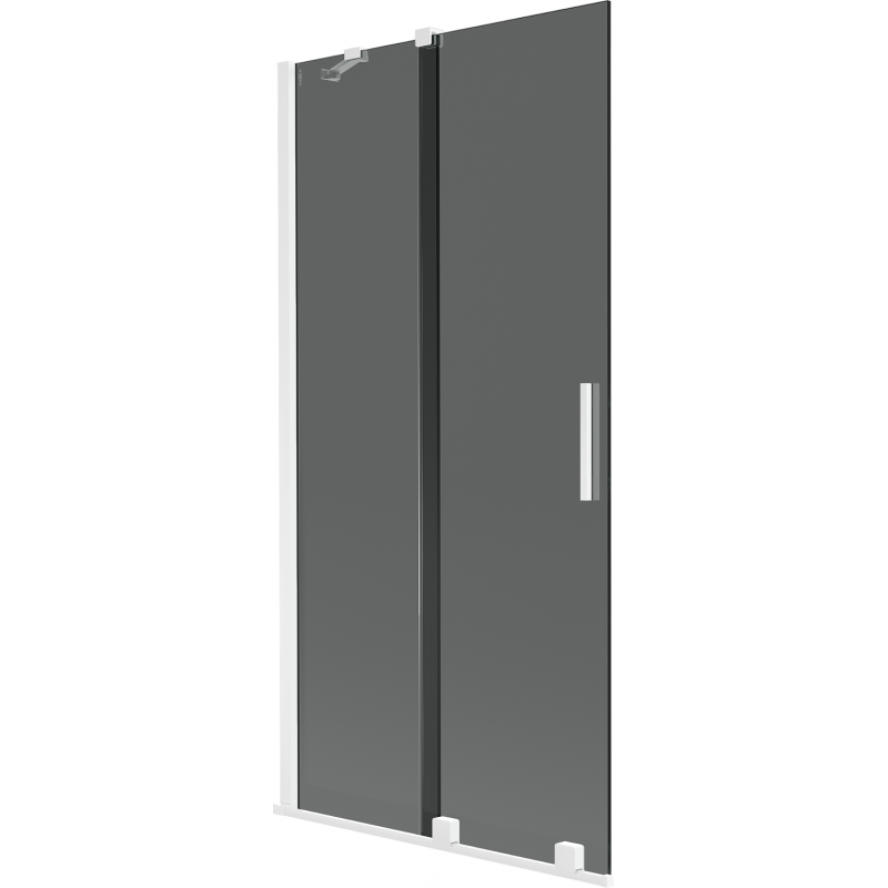 Mexen Velar paravan pentru cadă cu 2 uși glisante 95 x 150 cm, grafit, alb - 896-095-000-41-20