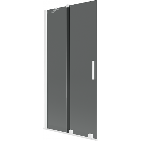 Mexen Velar paravan pentru cadă cu 2 uși glisante 95 x 150 cm, grafit, alb - 896-095-000-41-20