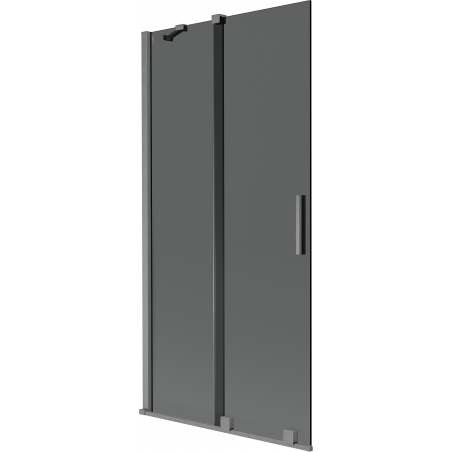 Mexen Velar paravan de baie cu 2 uși glisante 95 x 150 cm, grafit, gun gray periat - 896-095-000-41-66