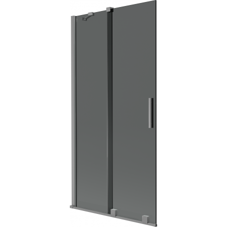 Mexen Velar paravan cadă de baie culisant cu 2 canate 95 x 150 cm, grafit, gun metal - 896-095-000-41-95