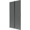 Mexen Velar paravan cadă de baie culisant cu 2 canate 95 x 150 cm, grafit, gun metal - 896-095-000-41-95