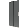 Mexen Velar paravan de duș cu 2 uși glisante 95 x 150 cm, grafit, nichel periat - 896-095-000-41-97