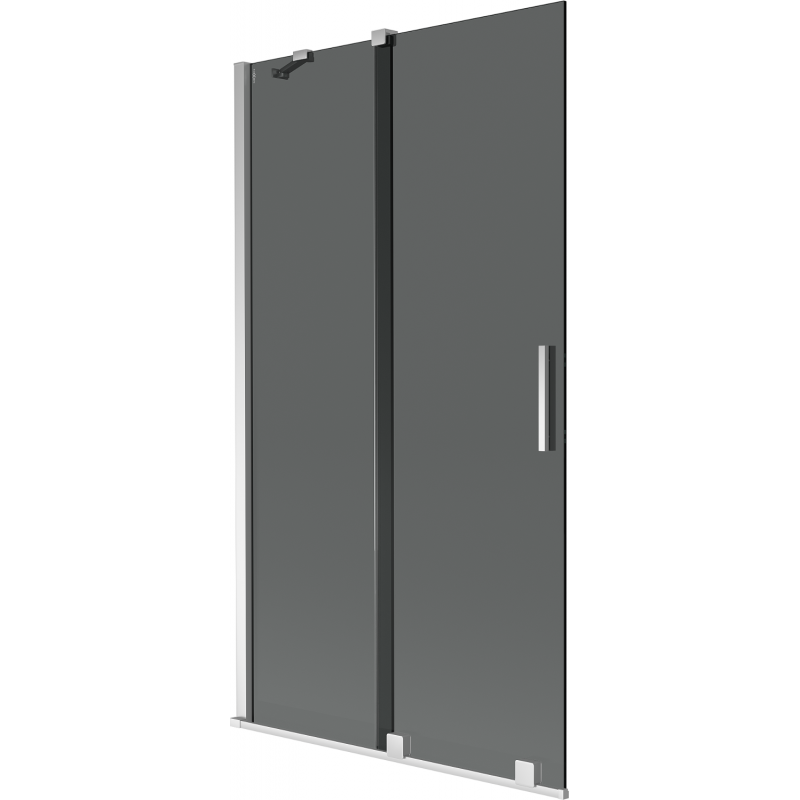 Mexen Velar paravan de cadă cu 2 uși glisante 100 x 150 cm, grafit, crom - 896-100-000-41-01