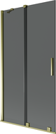 Mexen Velar paravan de cadă de baie cu 2 aripi glisante 100 x 150 cm, grafit, auriu - 896-100-000-41-50