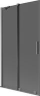 Paravan cadă Mexen Velar, 2 uși, culisant, 100 x 150 cm, grafit, gun metal - 896-100-000-41-95