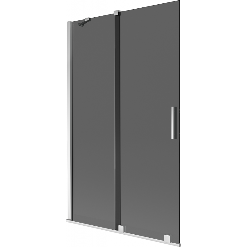 Mexen Velar paravan cadă, culisant pe 2 aripi, 110 x 150 cm, grafit, crom - 896-110-000-41-01