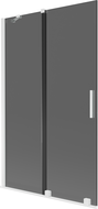 Mexen Velar paravan cadă, 2 pliuri, glisant 110 x 150 cm, grafit, alb - 896-110-000-41-20