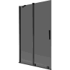 Mexen Velar paravan cadă 2-panouri glisante 110 x 150 cm, grafit, negru - 896-110-000-41-70