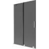 Mexen Velar paravan de duș cu 2 uși glisante 110 x 150 cm, grafit, nichel periat - 896-110-000-41-97