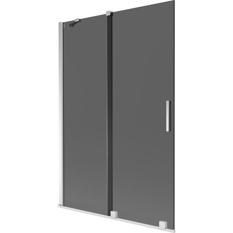 Mexen Velar paravan de cadă cu 2 uși glisante 120 x 150 cm, grafit, crom - 896-120-000-41-01