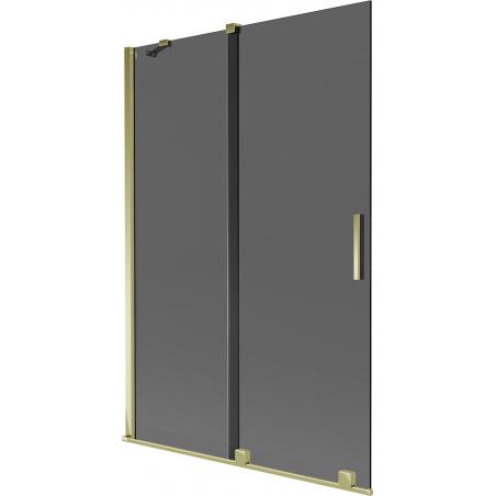 Mexen Velar paravan cadă, glisant cu 2 aripi 120 x 150 cm, grafit, auriu - 896-120-000-41-50