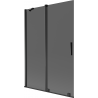 Mexen Velar paravan de baie cu 2 aripi glisante 120 x 150 cm, grafit, negru - 896-120-000-41-70