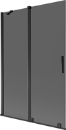 Paravan cadă Mexen Velar cu 2 uși glisante 120 x 150 cm, grafit, negru - 896-120-000-41-70
