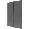 Mexen Velar paravan cadă, 2 canaturi culisante, 120 x 150 cm, grafit, gun metal - 896-120-000-41-95
