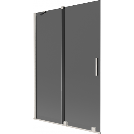 Mexen Velar paravan cadă, extensibilă, 2 părți, 120 x 150 cm, grafit, nichel periat - 896-120-000-41-97