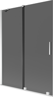 Paravan cadă culisant cu 2 uși Mexen Velar, 130 x 150 cm, grafit, crom - 896-130-000-41-01