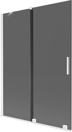 Paravan cadă glisant Mexen Velar 2 uși 130 x 150 cm, grafit, alb - 896-130-000-41-20