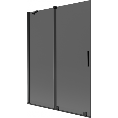 Mexen Velar kétszárnyú eltolható zuhanyfal 130 x 150 cm, grafit, fekete - 896-130-000-41-70