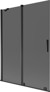 Mexen Velar paravan de baie cu 2 uși, extensibil 130 x 150 cm, grafit, negru - 896-130-000-41-70