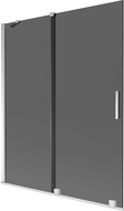 Mexen Velar paravan baie cu 2 uși glisante 140 x 150 cm, grafit, crom - 896-140-000-41-01