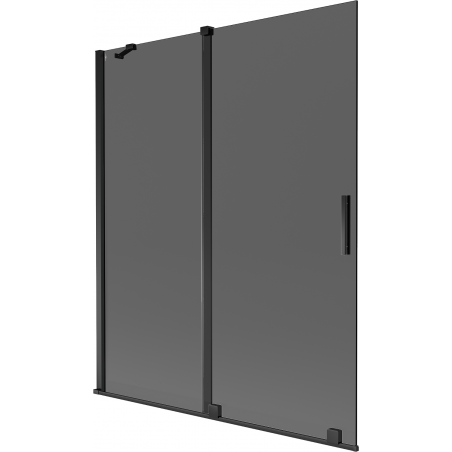 Mexen Velar paravan de baie 2-panouri culisante 140 x 150 cm, grafit, negru - 896-140-000-41-70