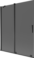 Mexen Velar paravan de baie 2-panouri culisante 140 x 150 cm, grafit, negru - 896-140-000-41-70