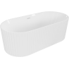 Mexen Paola cadă de baie freestanding 150 x 75 cm, alb lucios, preaplin alb - 52721507500-20