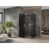 Mexen Omega tolóajtós zuhanykabin 120 x 90 cm, Sötétszürke, Króm - 825-120-090-01-40