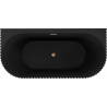Mexen Sella cadă independentă montată pe perete cu striații 150 x 75 cm, negru mat, preaplin cupru periat - 52711507571-65