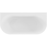 Mexen Sella cadă freestanding parțial încastrată 170 x 80 cm, alb lucios, preaplin alb - 52711708000-20
