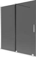 Mexen Velar paravan de baie cu 2 panouri, glisant, 150 x 150 cm, grafit, crom - 896-150-000-41-01