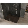 Mexen Omega cabina de duș culisantă 130 x 80 cm, grafit, crom - 825-130-080-01-40