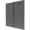 Mexen Velar 2-szárnyú toló zuhanyfal 150 x 150 cm, grafit, gun metal - 896-150-000-41-95