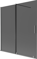 Mexen Velar paravan cadă, 2 uși glisante, 150 x 150 cm, grafit, metal pistol - 896-150-000-41-95