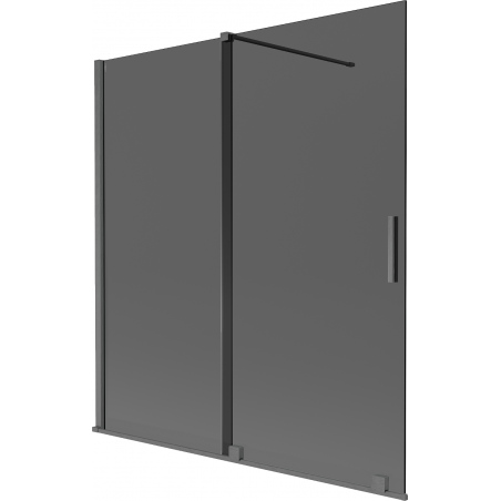 Mexen Velar 2-szárnyas toló zuhanyfal 150 x 150 cm, grafit, gun gray kefélt - 896-150-000-41-66