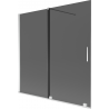 Mexen Velar paravan pentru cadă 2-panouri glisante 160 x 150 cm, grafit, crom - 896-160-000-41-01