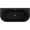 Mexen Sella cadă de baie freestanding montată la perete canelată 170 x 80 cm, negru mat, preaplin auriu periat - 52711708071-55