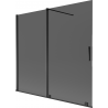 Mexen Velar paravan cadă de baie cu 2 aripi glisante 170 x 150 cm, grafit, negru - 896-170-000-41-70