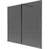 Mexen Velar paravan de cadă cu 2 canaturi glisante 170 x 150 cm, grafit, gun metal - 896-170-000-41-95